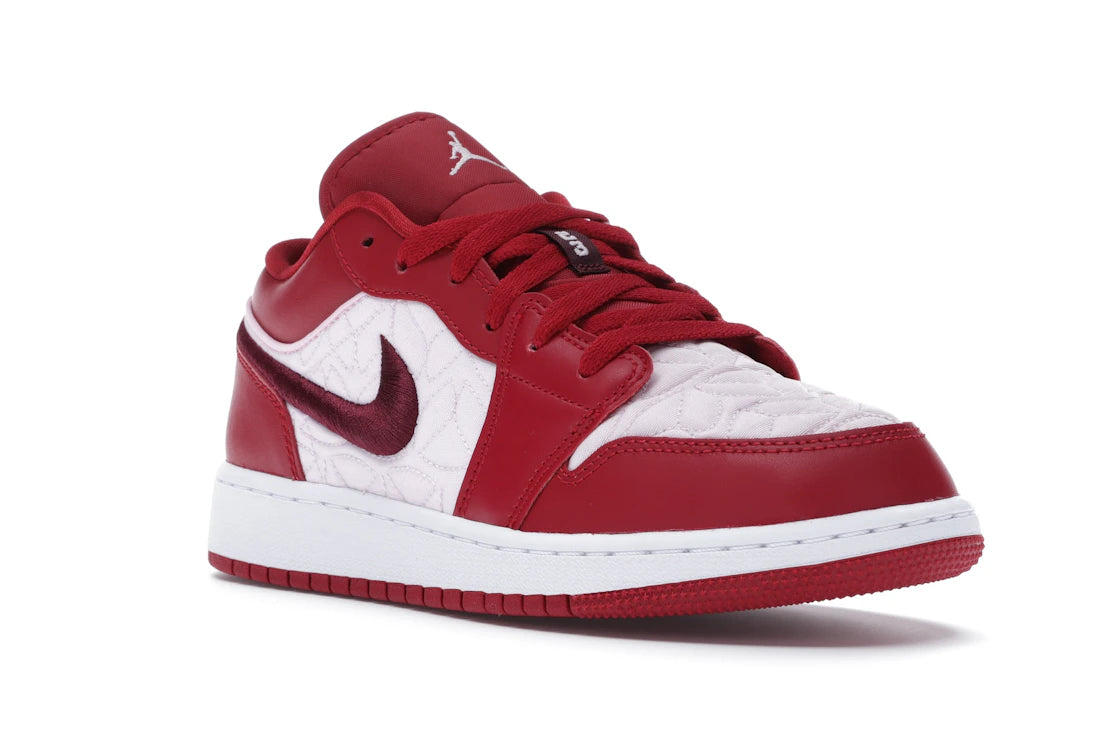 Jordan 1 Low SE Red Quilt (GS) - vue secondaire A