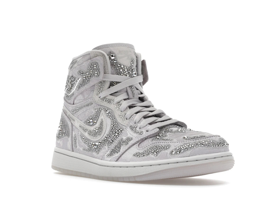 Jordan 1 Retro High OG Swarovski Vast Grey (Women's) - vue secondaire A