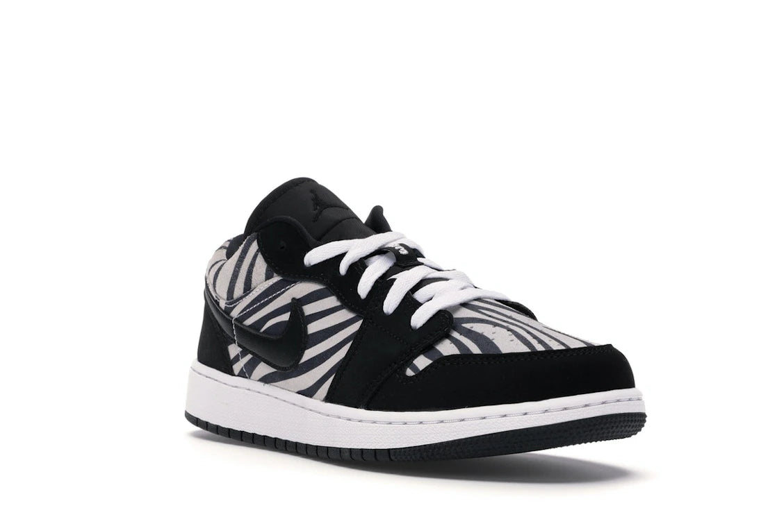 Jordan 1 Low Zebra (GS) - vue secondaire A