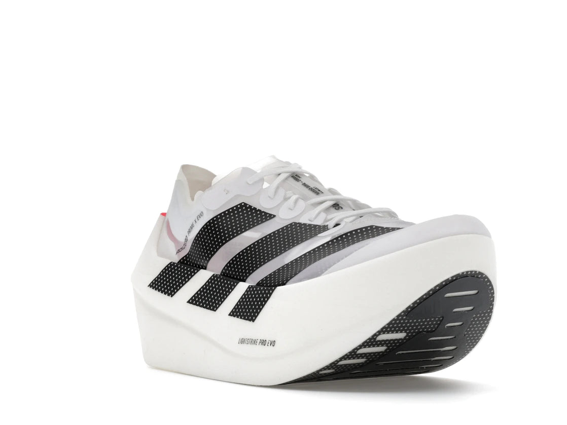 adidas Adizero Evo X White Black Lucid Red - vue secondaire A