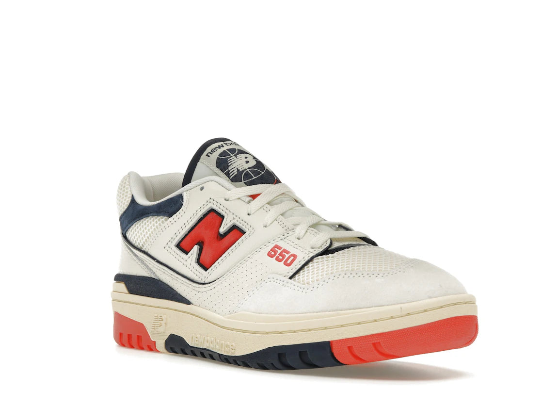 New Balance 550 Sea Salt Pack Blast Red