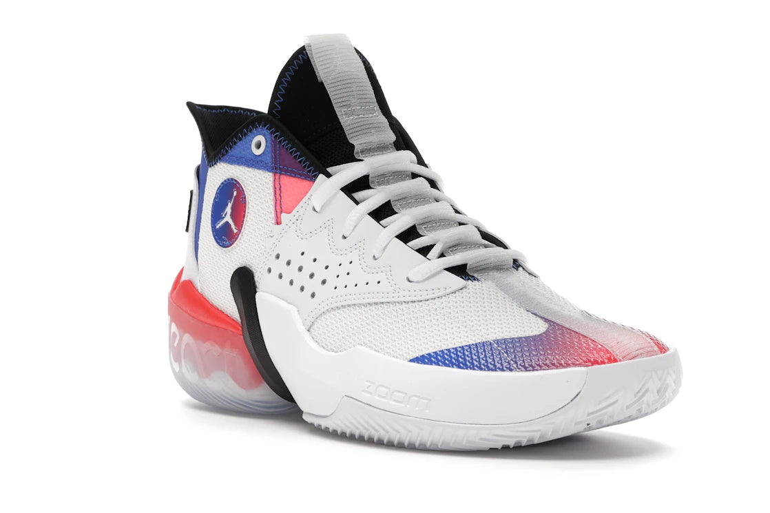 Jordan React Elevation White Hyper Royal - vue secondaire A