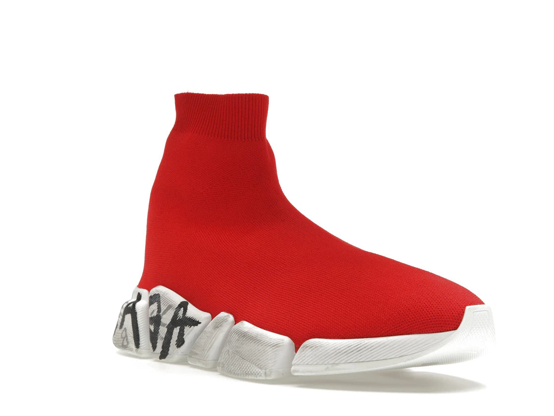 Balenciaga Speed 2.0 Graffiti Red White - vue secondaire A