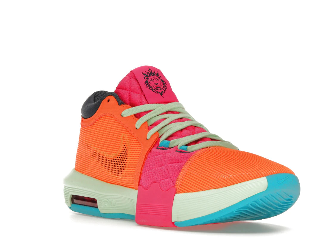 Nike LeBron Witness 8 Total Orange Laser Fuchsia - vue secondaire A