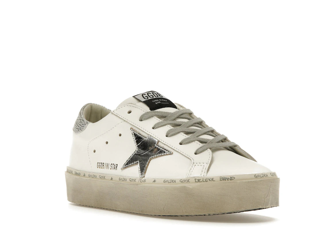 Golden Goose Hi Star White Silver (Women's) - vue secondaire A