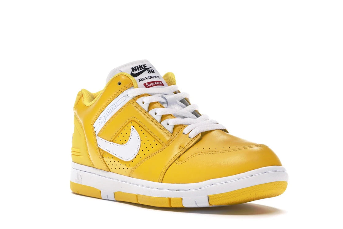 Nike SB Air Force 2 Low Supreme Yellow - vue secondaire A