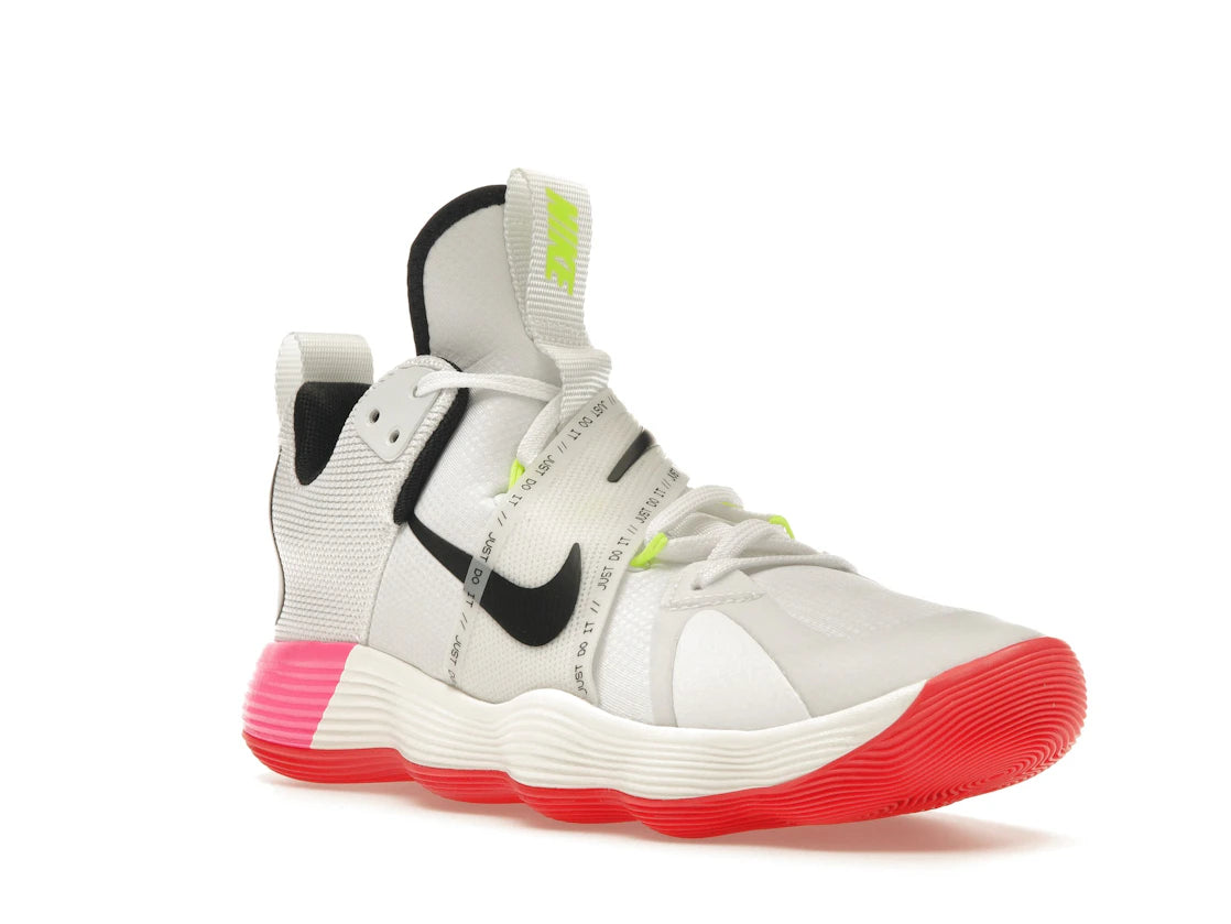 Nike React Hyperset SE White Black Bright Crimson - vue secondaire A