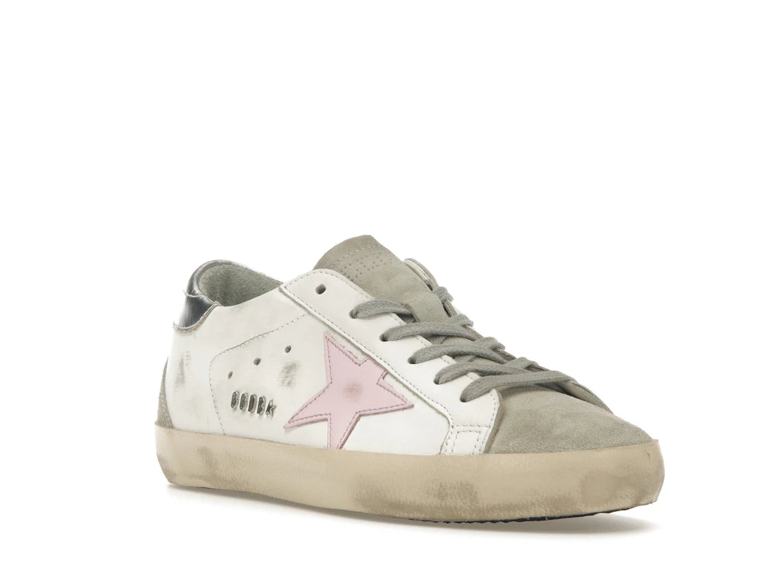 Golden Goose Super-Star Eisweiß Orchideenrosa (Damen) - vue secondaire A