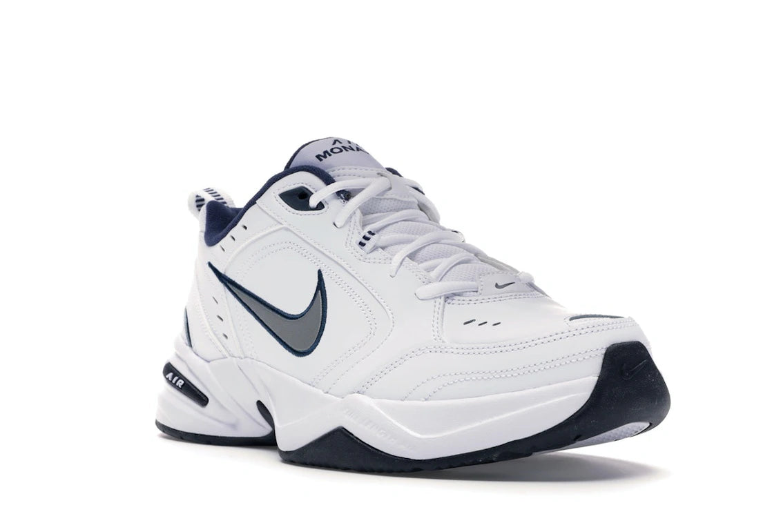 Nike Air Monarch IV White Navy - vue secondaire A