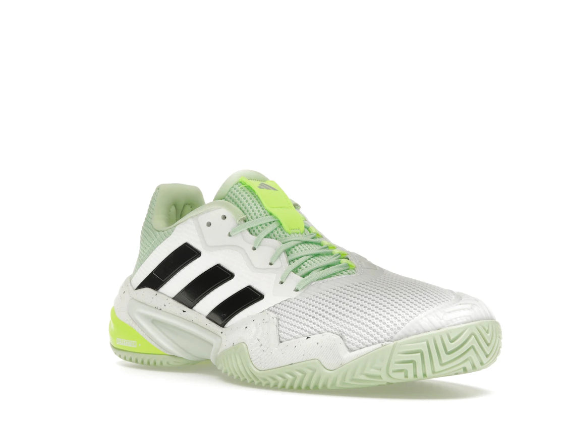 adidas Barricade 13 Cloud White Core Black Semi Green Spark - vue secondaire A