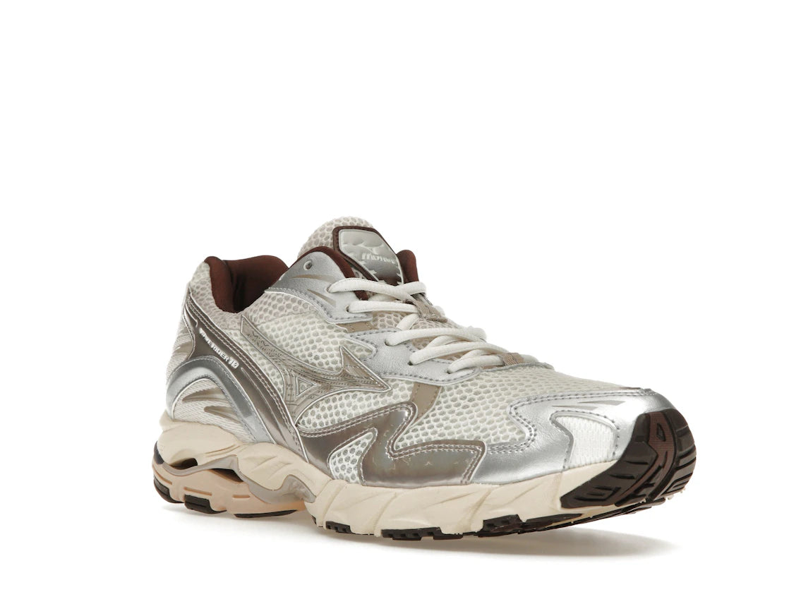 Mizuno Wave Rider 10 Snow White Silver Cloud Chicory - vue secondaire A