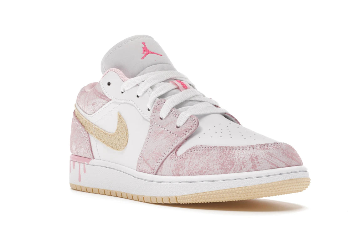 Jordan 1 Low Paint Drip (GS) - vue secondaire A