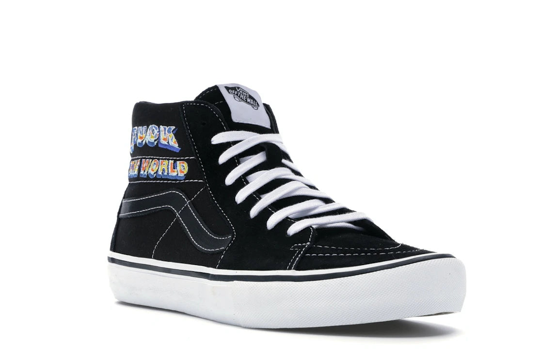 Vans Sk8-Hi Supreme Fuck the World Black - vue secondaire A