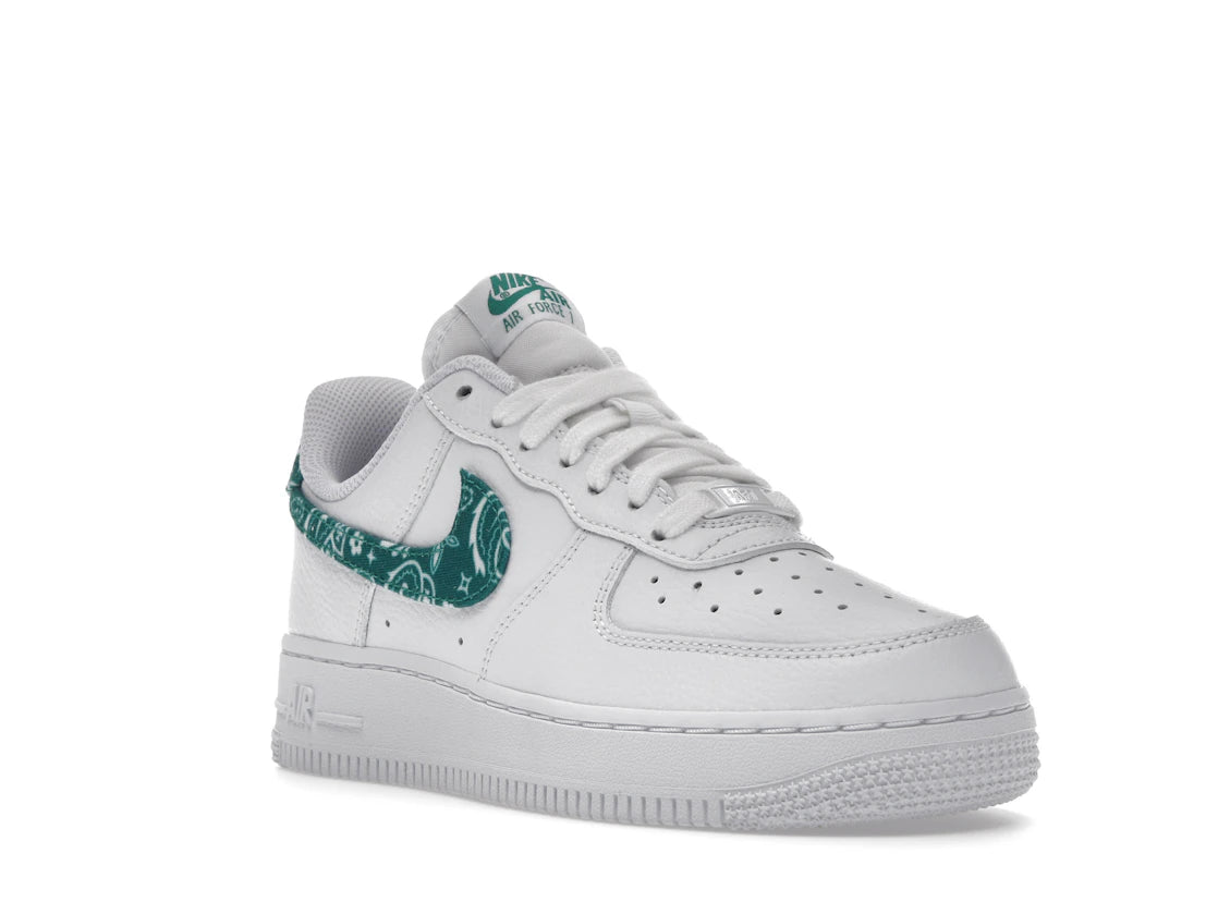 Nike Air Force 1 Low '07 Essential White Green Paisley (Women's) - vue secondaire A