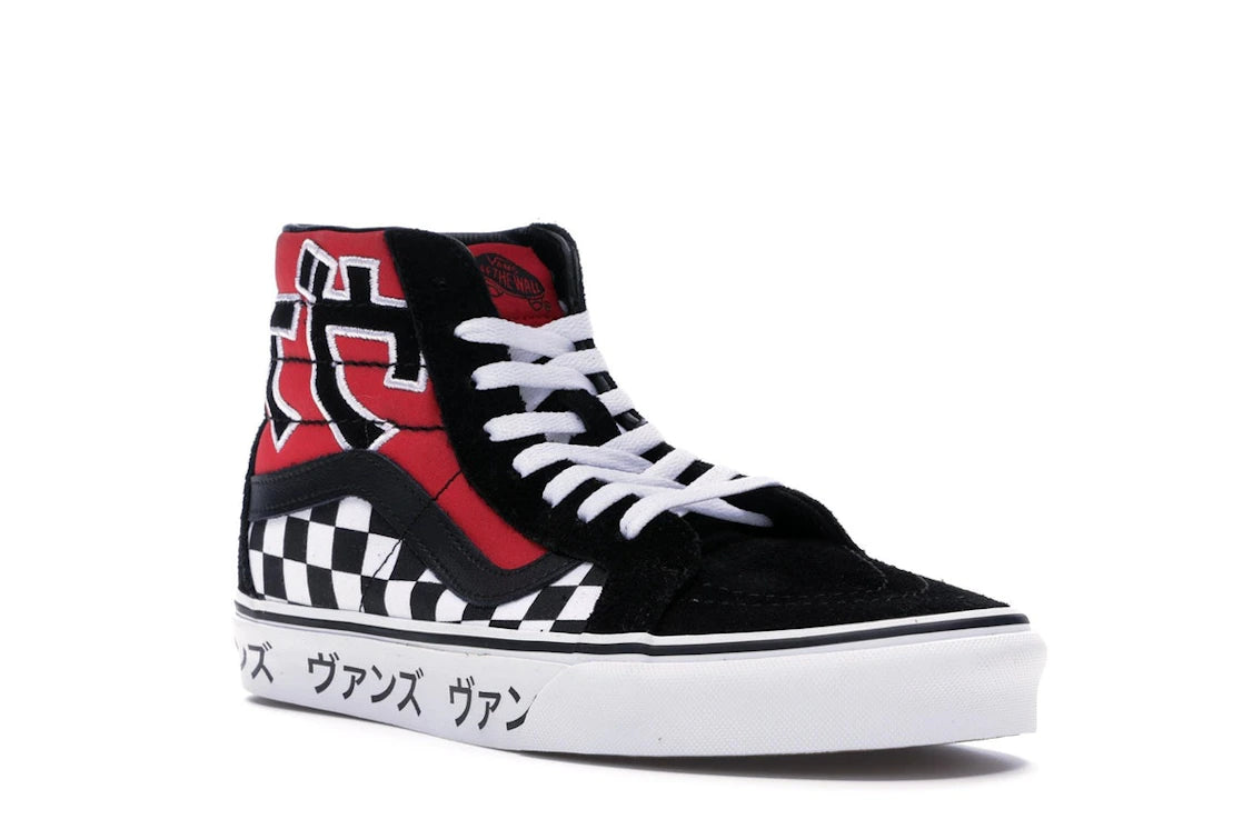 Vans Sk8-Hi Japanese Type Black Red - vue secondaire A