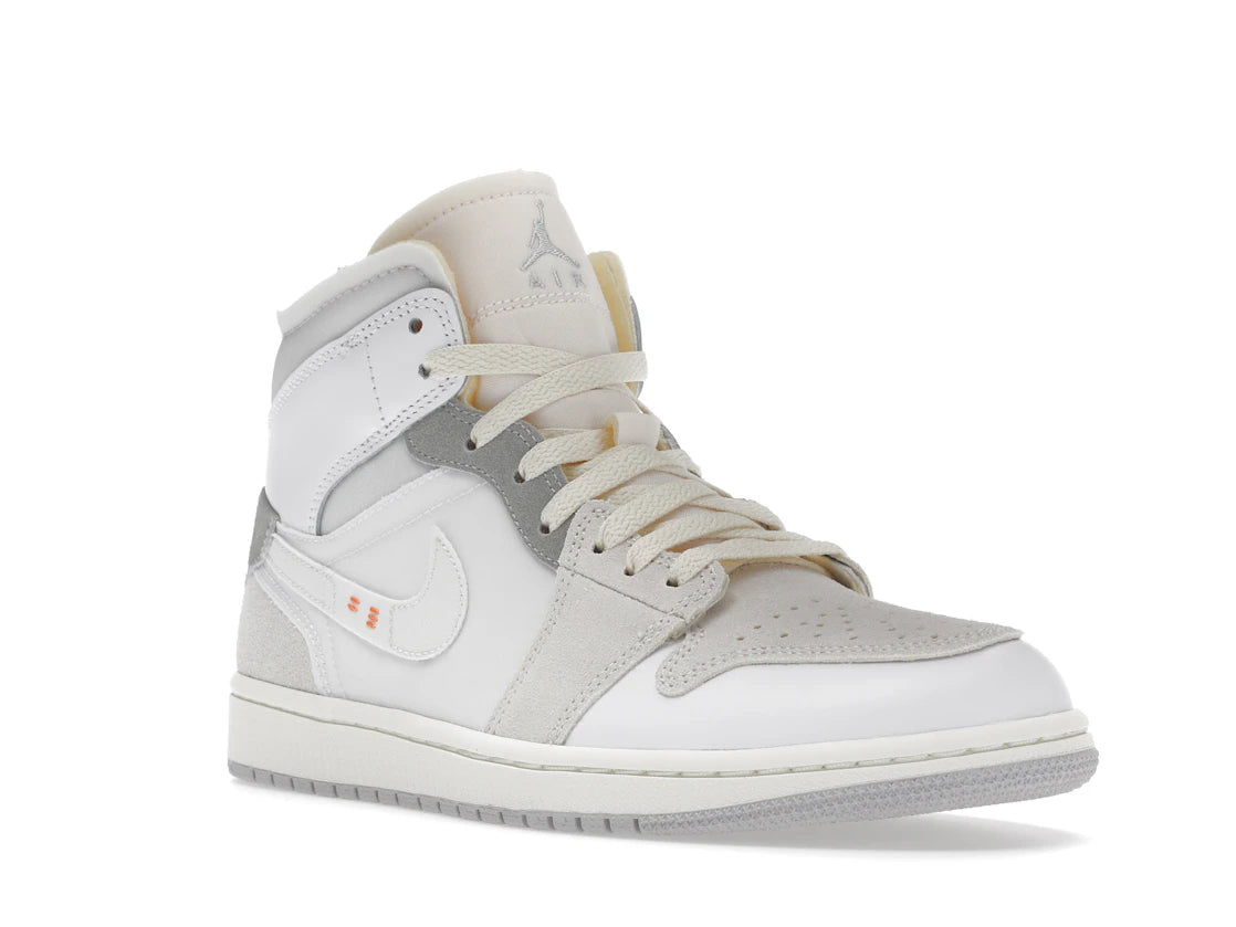 Jordan 1 Mid SE Craft Inside Out White Grey - vue secondaire A