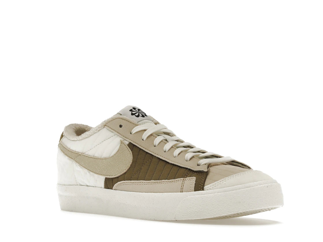 Nike Blazer 77 Low Premium Sail Brown Kelp Orange - vue secondaire A