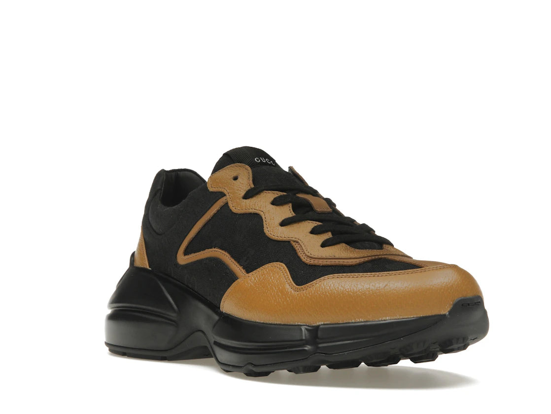 Gucci Rhyton Sneaker Maxi GG Supreme Black Khaki Beige - vue secondaire A