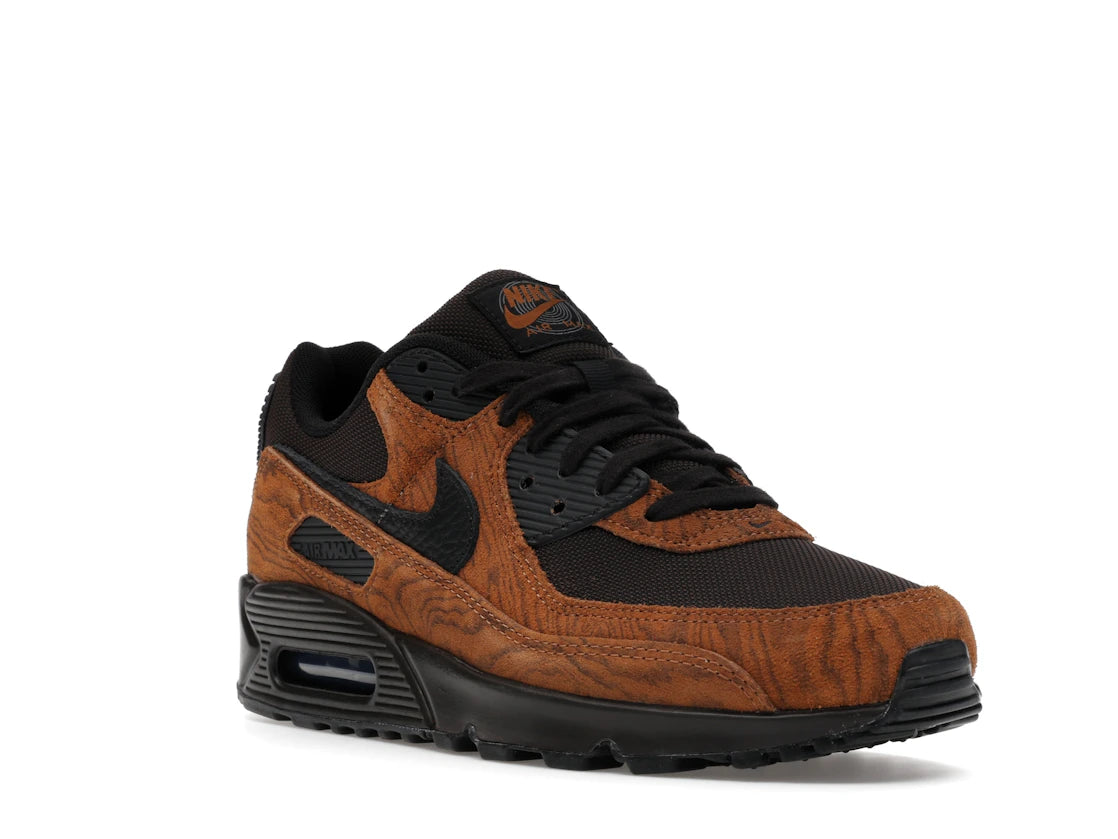 Nike Air Max 90 Premium Light British Tan Velvet Brown - vue secondaire A