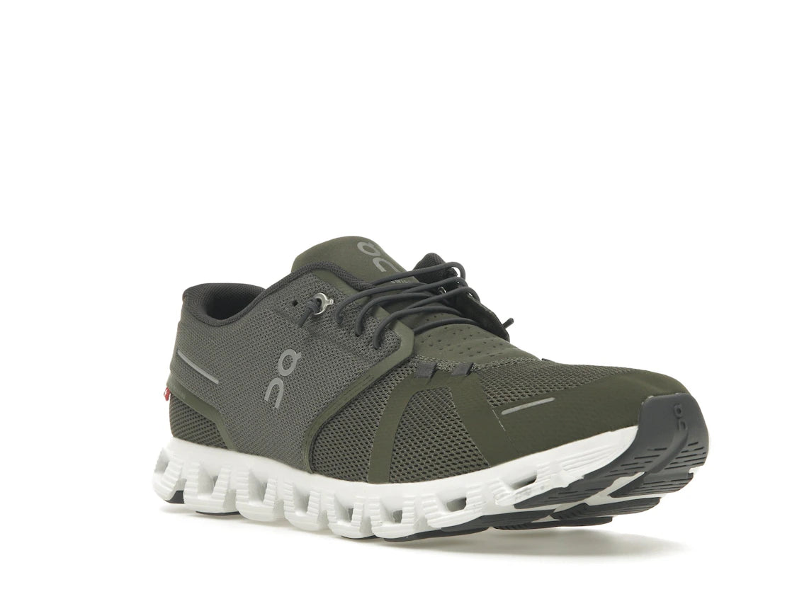 On Running Cloud 5 Olive Green White - vue secondaire A