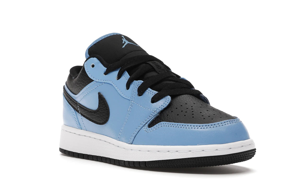 Jordan 1 Low University Blue Black (GS) - vue secondaire A