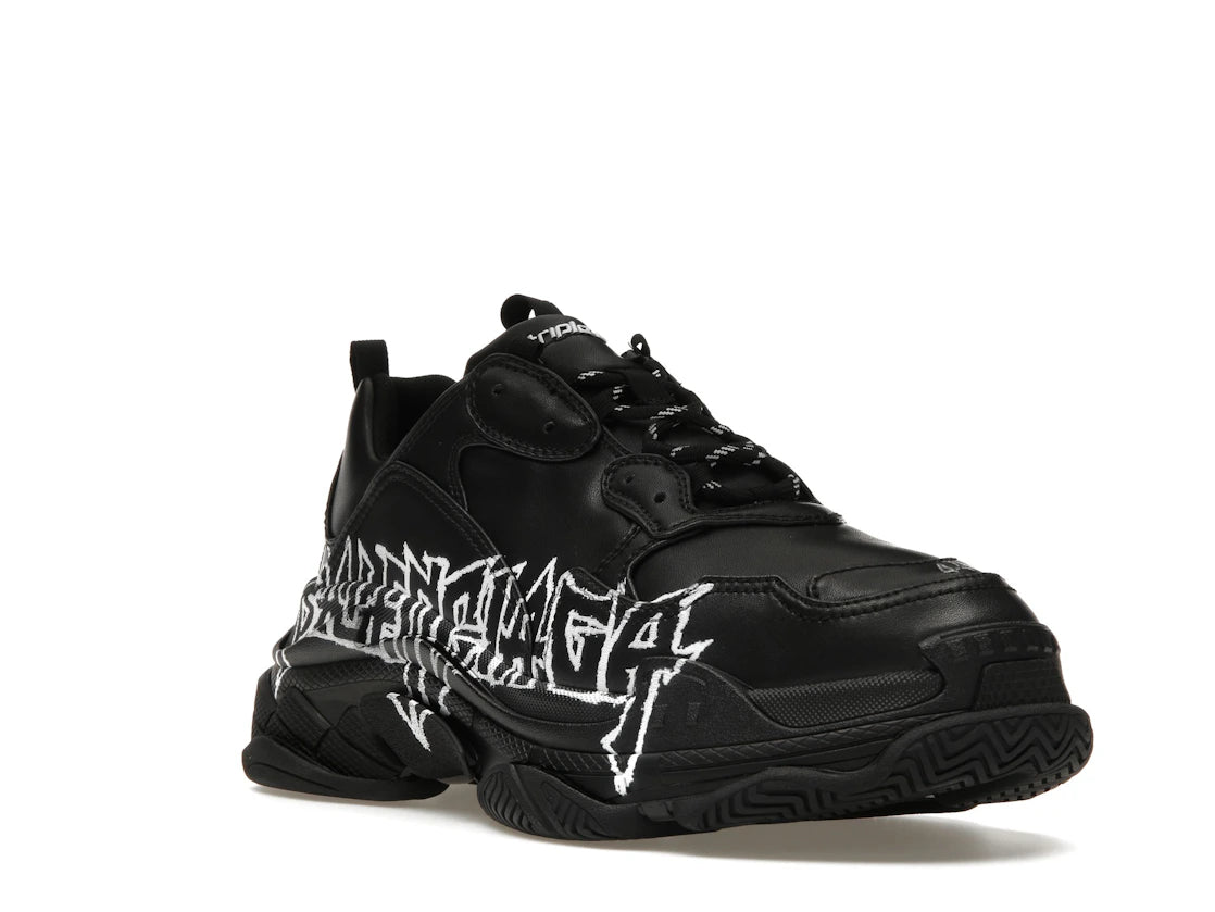 Balenciaga Triple S DIY Metal Artwork Black - vue secondaire A