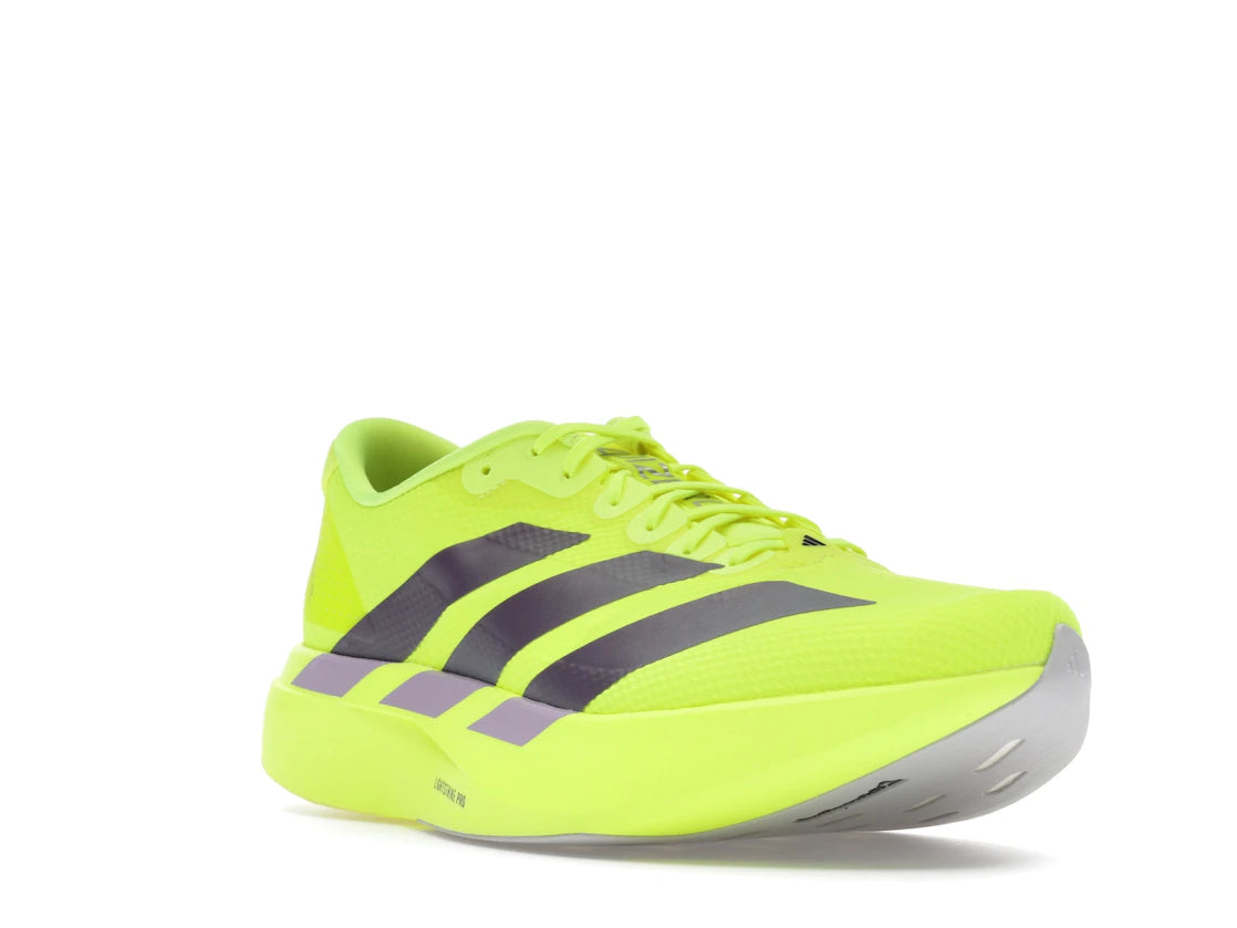 adidas Adizero Evo SL Solar Yellow Plum - vue secondaire A