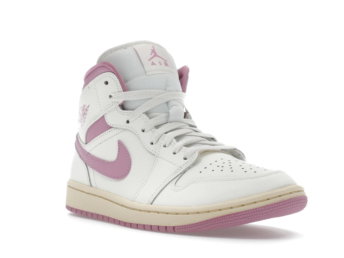 Jordan 1 Mid Sail Pink Coconut Milk (Women's) - vue secondaire A