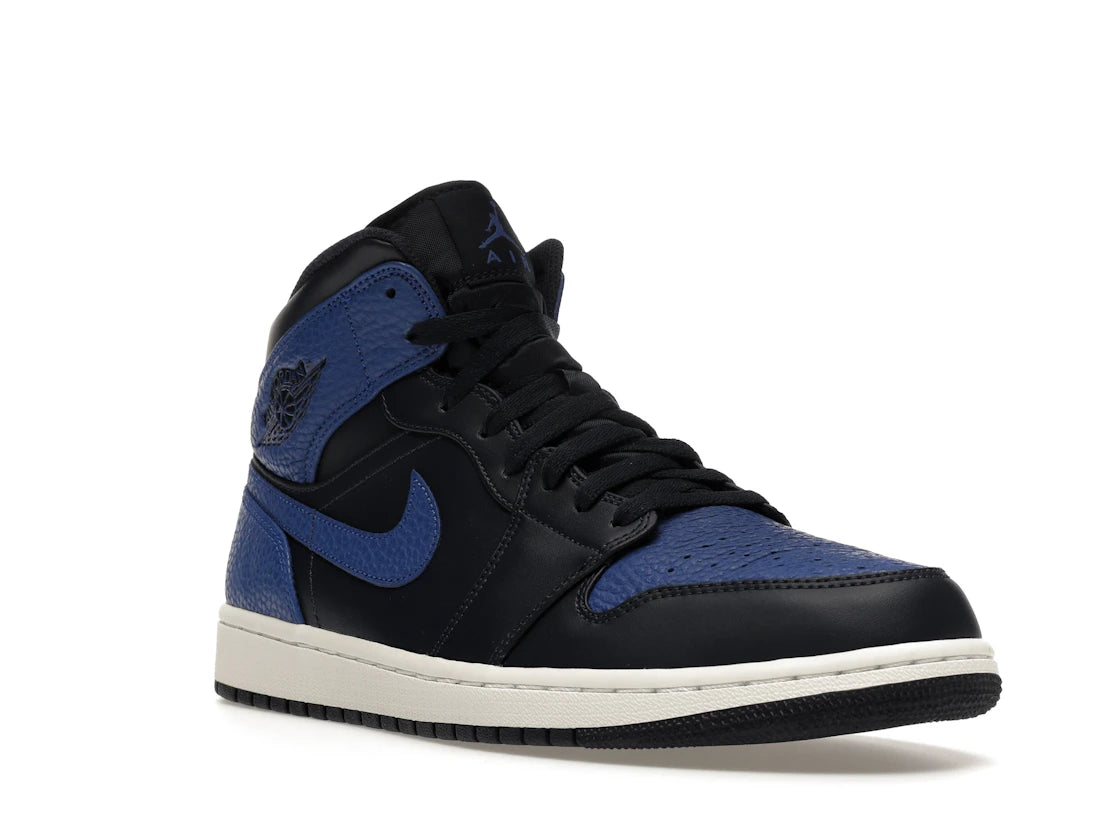 Jordan 1 Mid Obsidian Game Royal - vue secondaire A
