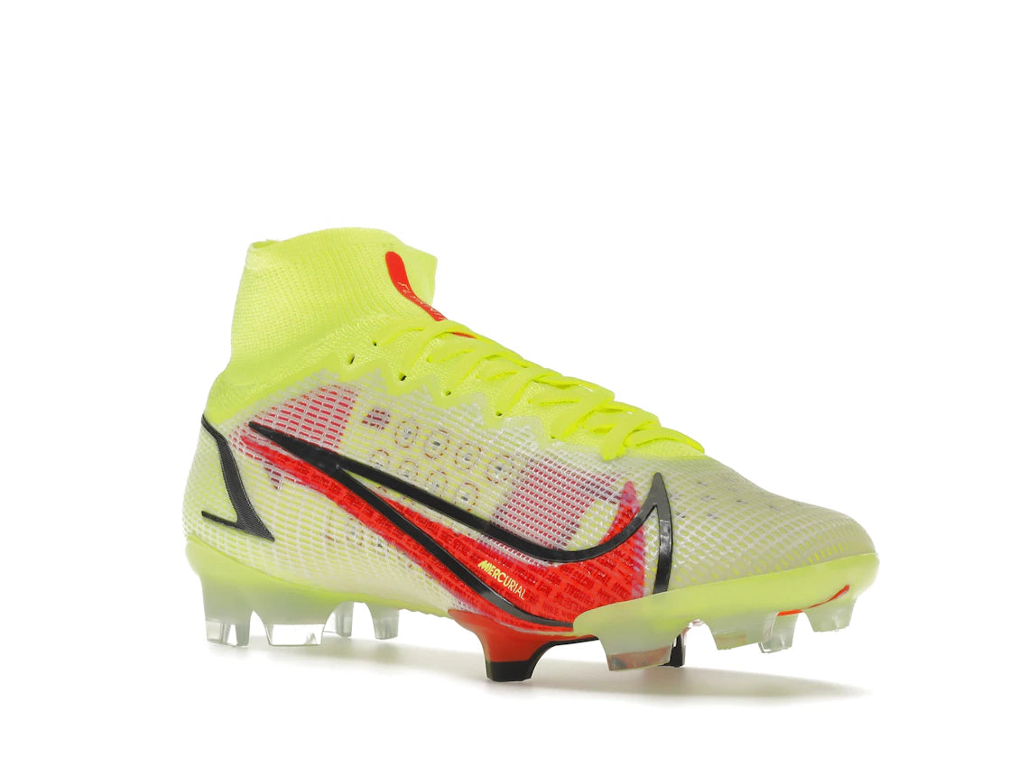 Nike Mercurial Superfly 8 Elite FG Volt Black Bright Crimson - vue secondaire A