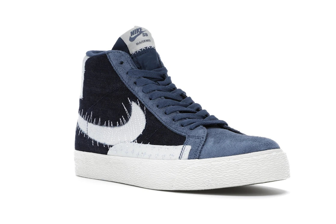 Nike SB Zoom Blazer Mid Sashiko Mystic Navy - vue secondaire A