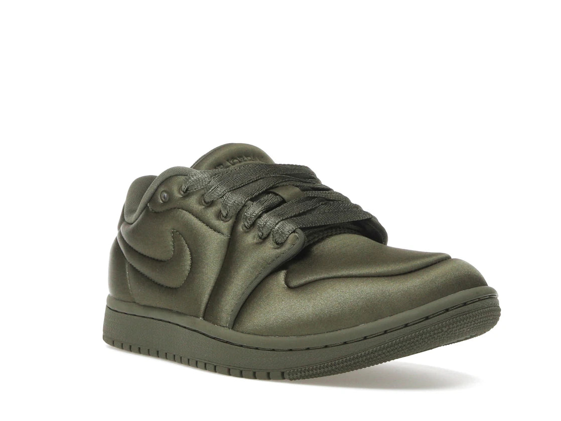 Jordan 1 Low Method of Make Satin Medium Olive (Women's) - vue secondaire A