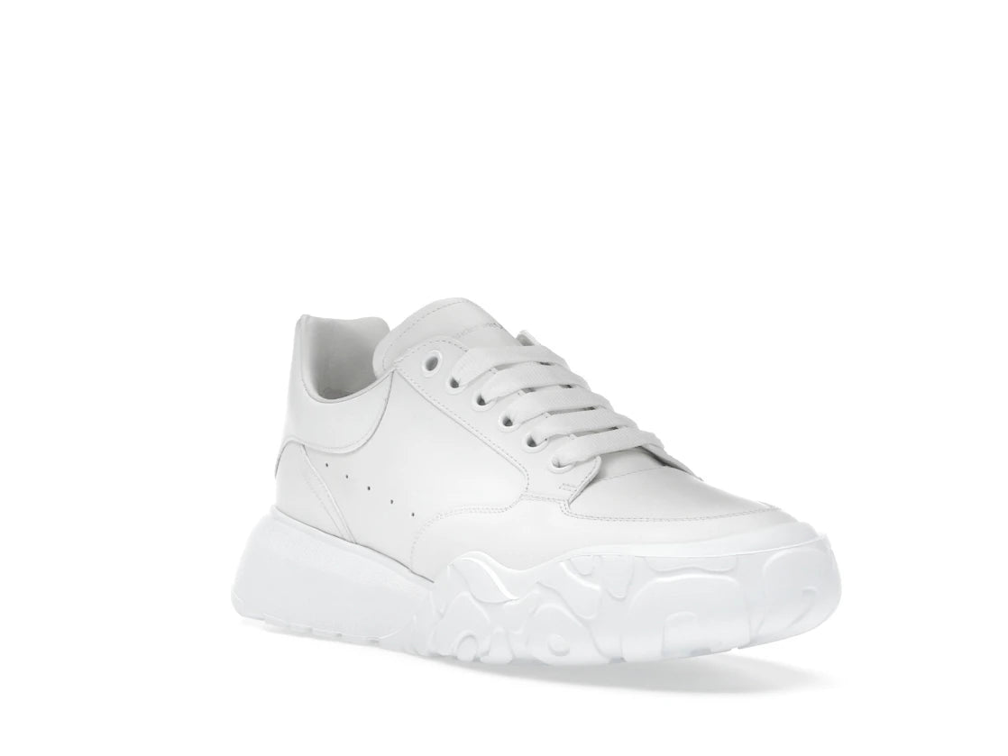 Alexander McQueen Court Trainers White Leather (Women's) - vue secondaire A