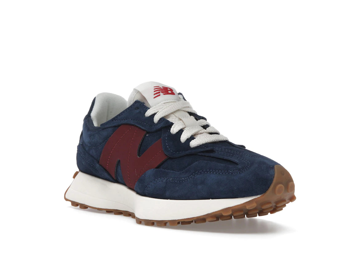New Balance 327 Navy Burgundy - vue secondaire A