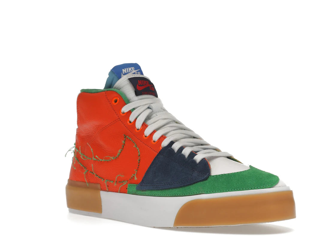 Nike SB Zoom Blazer Mid Edge Safety Orange University Gold - vue secondaire A