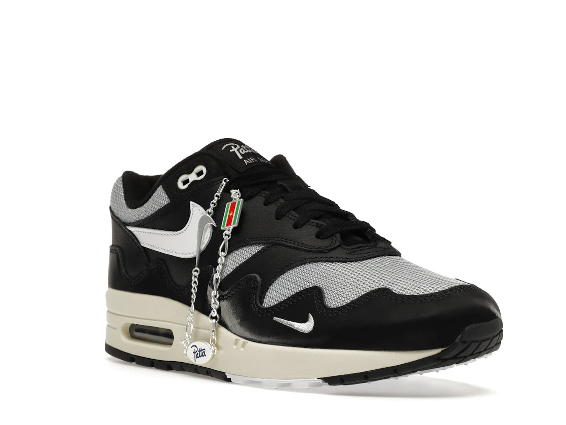 Nike Air Max 1 Patta Waves Black (with Bracelet) - vue secondaire A