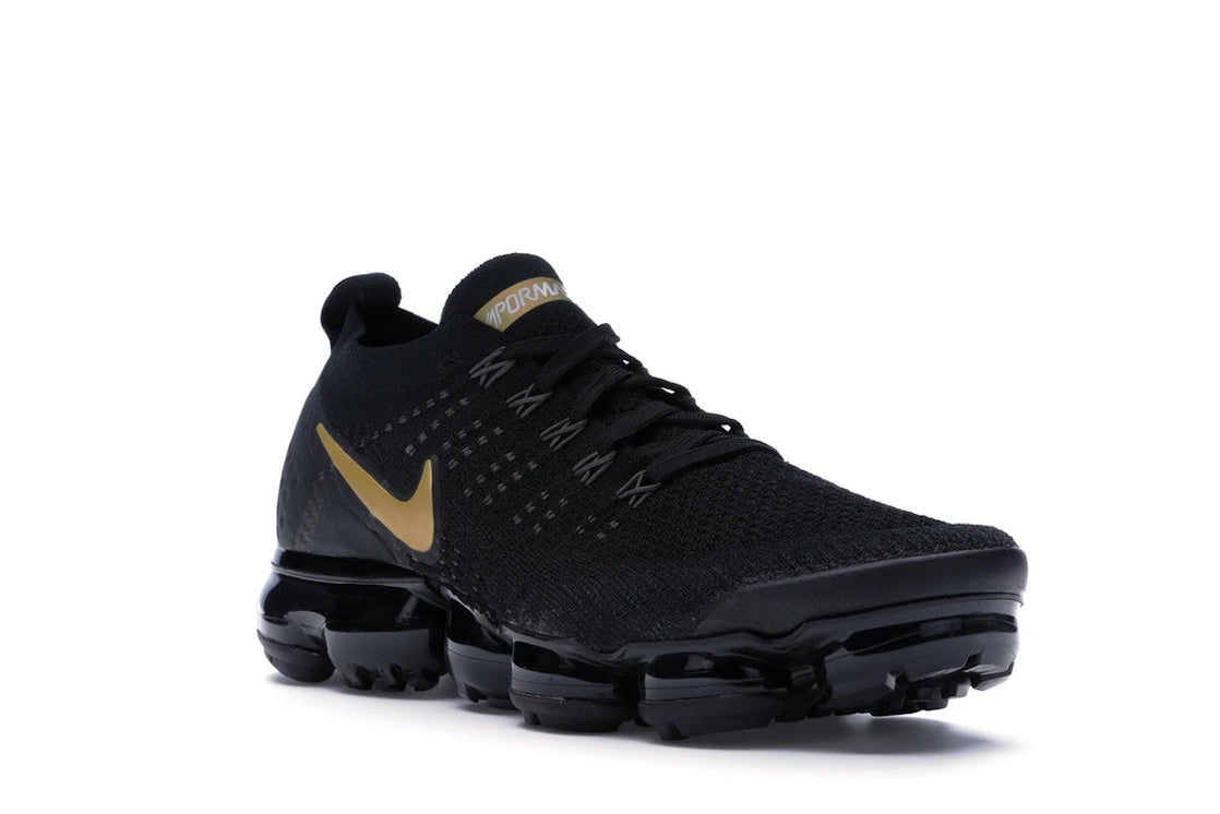 Nike Air VaporMax 2 Black Metallic Gold (Women's) - vue secondaire A
