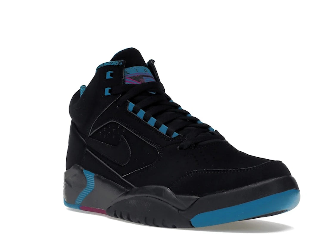 Nike Air Flight Lite II Mid Black Cyber Teal - vue secondaire A