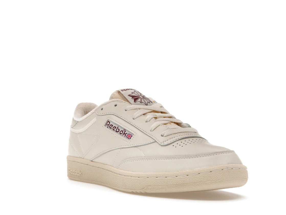 Reebok Club C 85 Chalk Alabaster Maroon - vue secondaire A