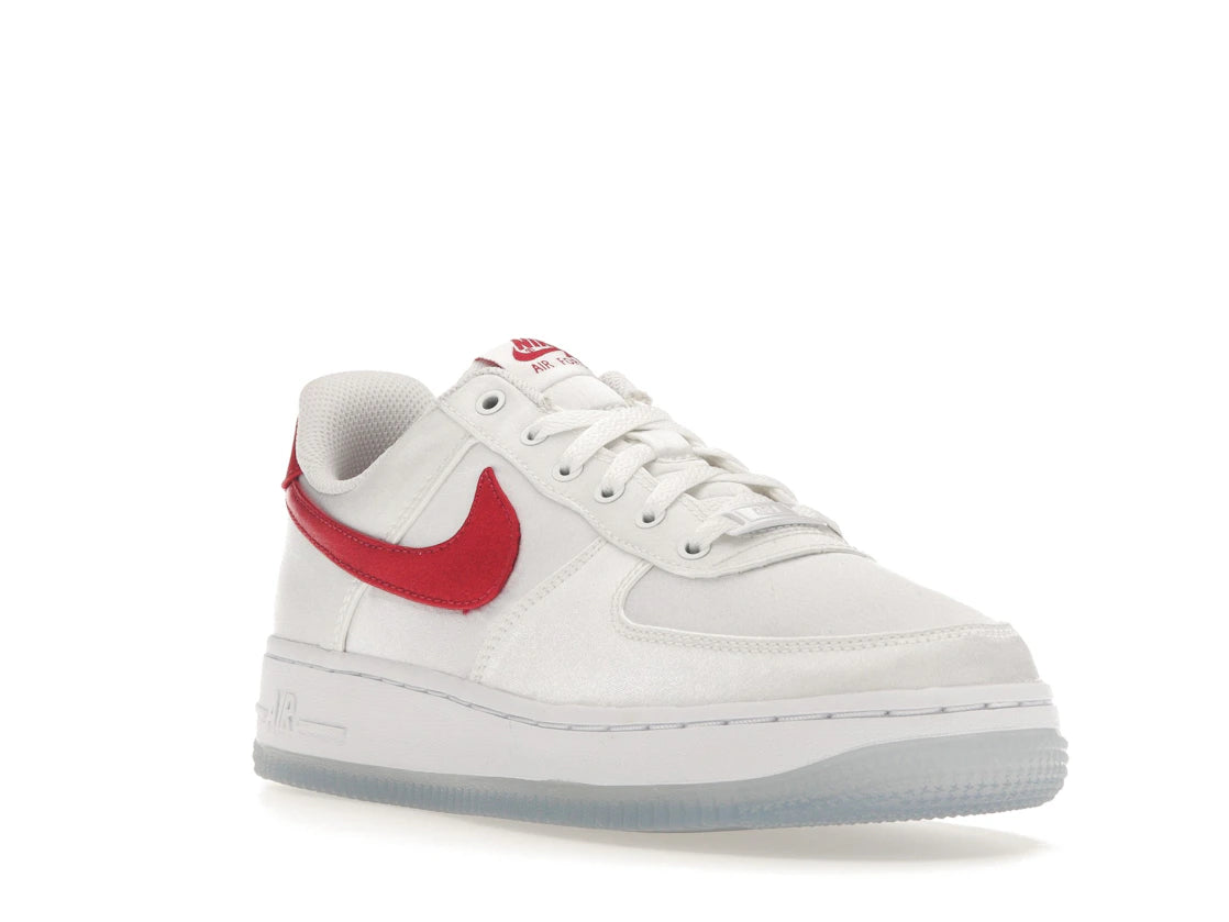 Nike Air Force 1 Low '07 Satin White Varsity Red (Women's) - vue secondaire A