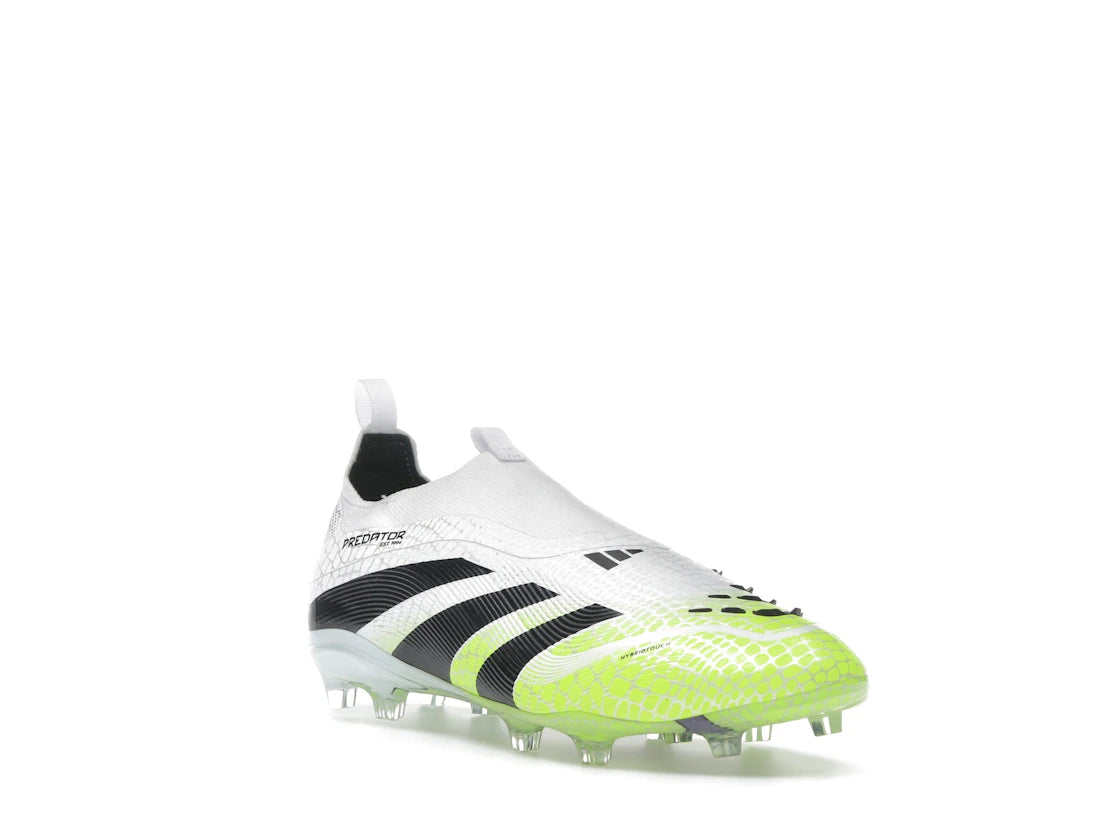 adidas Predator Elite Laceless FG Cloud White Core Black Lucid Lemon (GS) - vue secondaire A