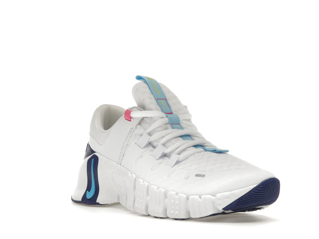 Nike Free Metcon 5 White Aquarius Blue (Women's) - vue secondaire A