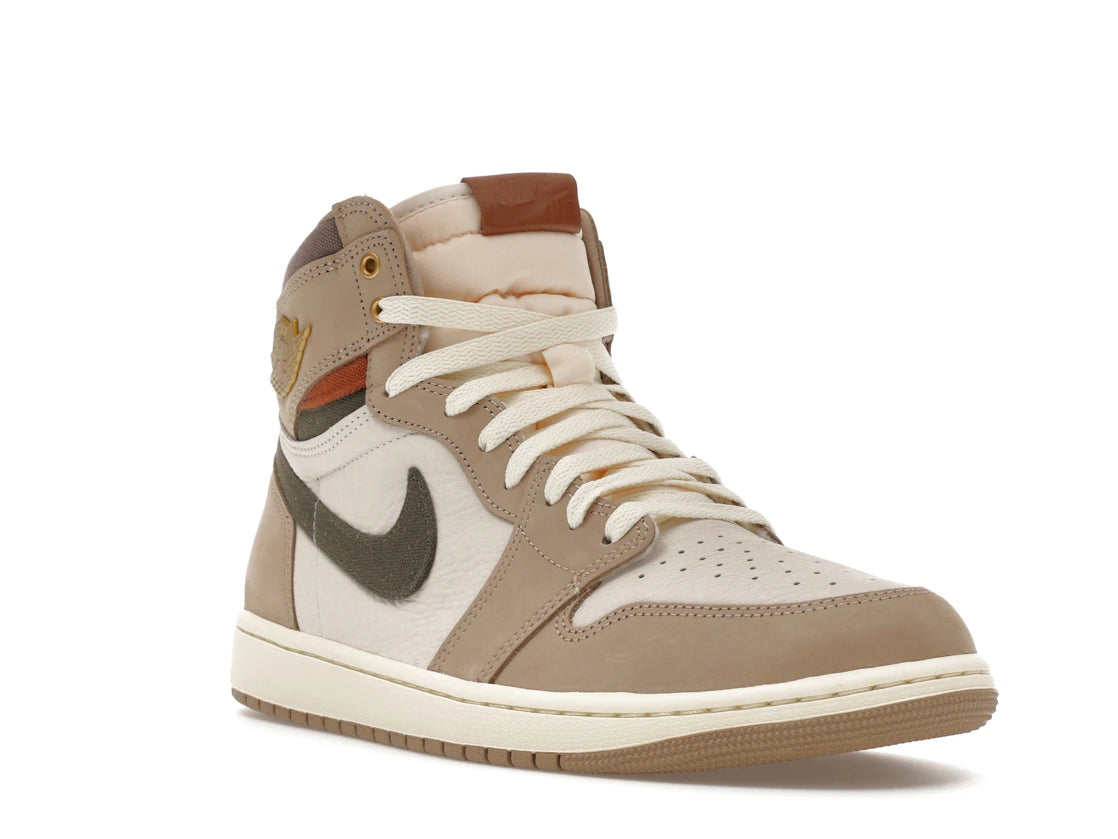 Jordan 1 Retro High OG Khaki (Women's) - vue secondaire A