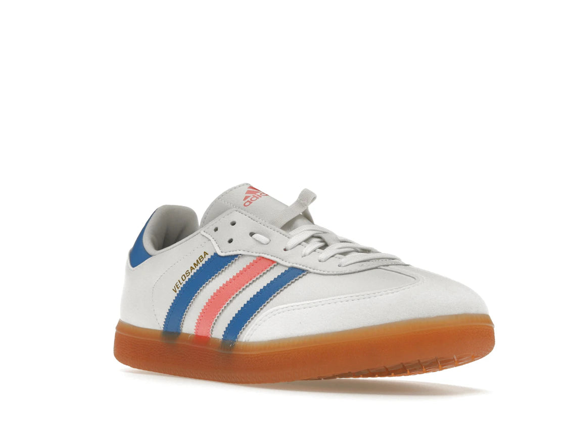 adidas Velosamba Vegan Cloud White Turbo Blue Rush - vue secondaire A