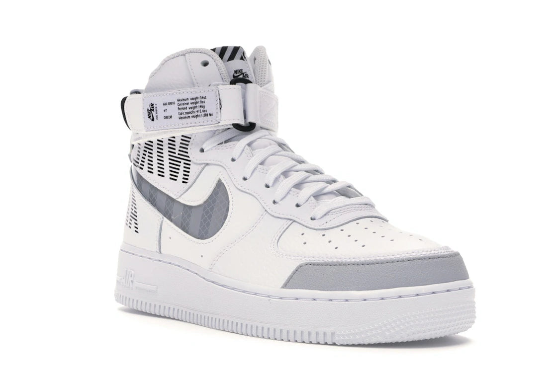 Nike Air Force 1 High Under Construction White - vue secondaire A