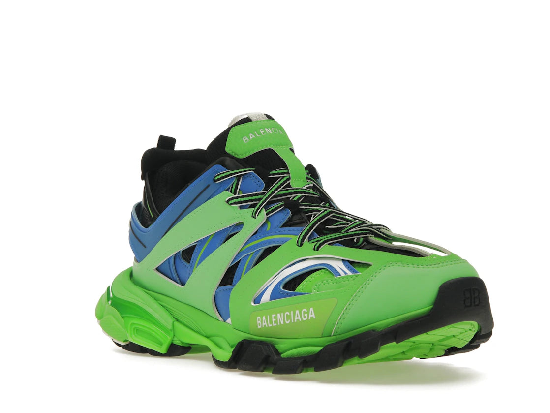 Balenciaga Track Trainers Green Blue - vue secondaire A