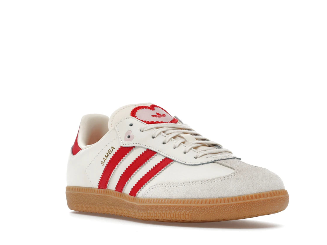 adidas Samba OG Valentine's Day Cream White Scarlet (2026) (GS) - vue secondaire A