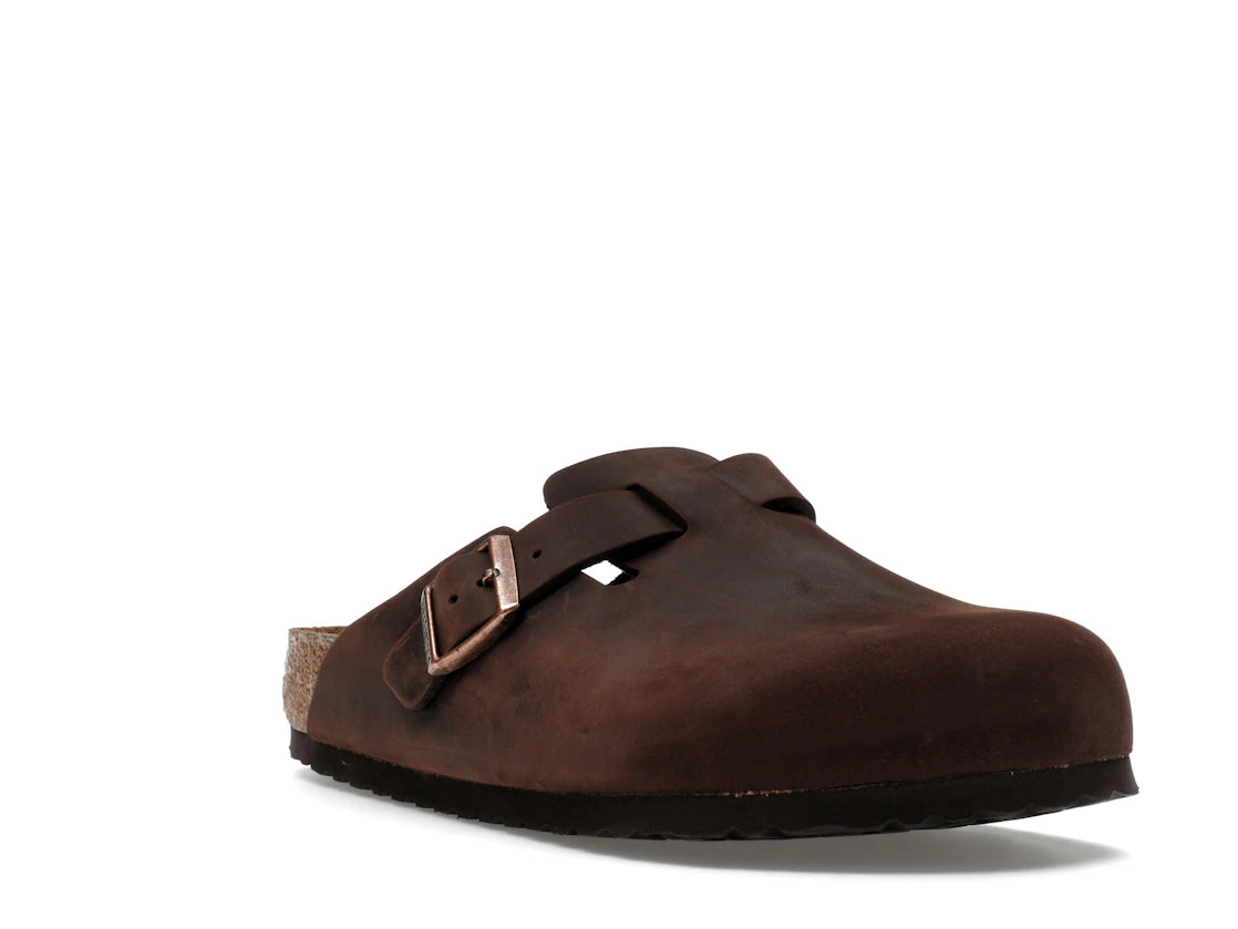 Birkenstock Boston Soft Footbed Oiled Leather Habana Brown - vue secondaire A