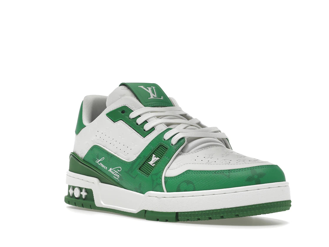 Louis Vuitton Trainer #54 Signature Green White - vue secondaire A