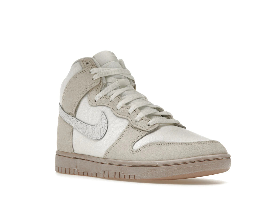 Nike Dunk High Retro PRM Cracked Leather Swoosh - vue secondaire A